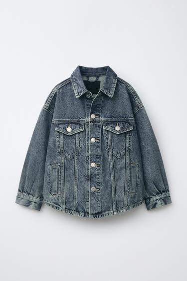 DENIM OVERSHIRT - Blue / Green by Zara - Image 0