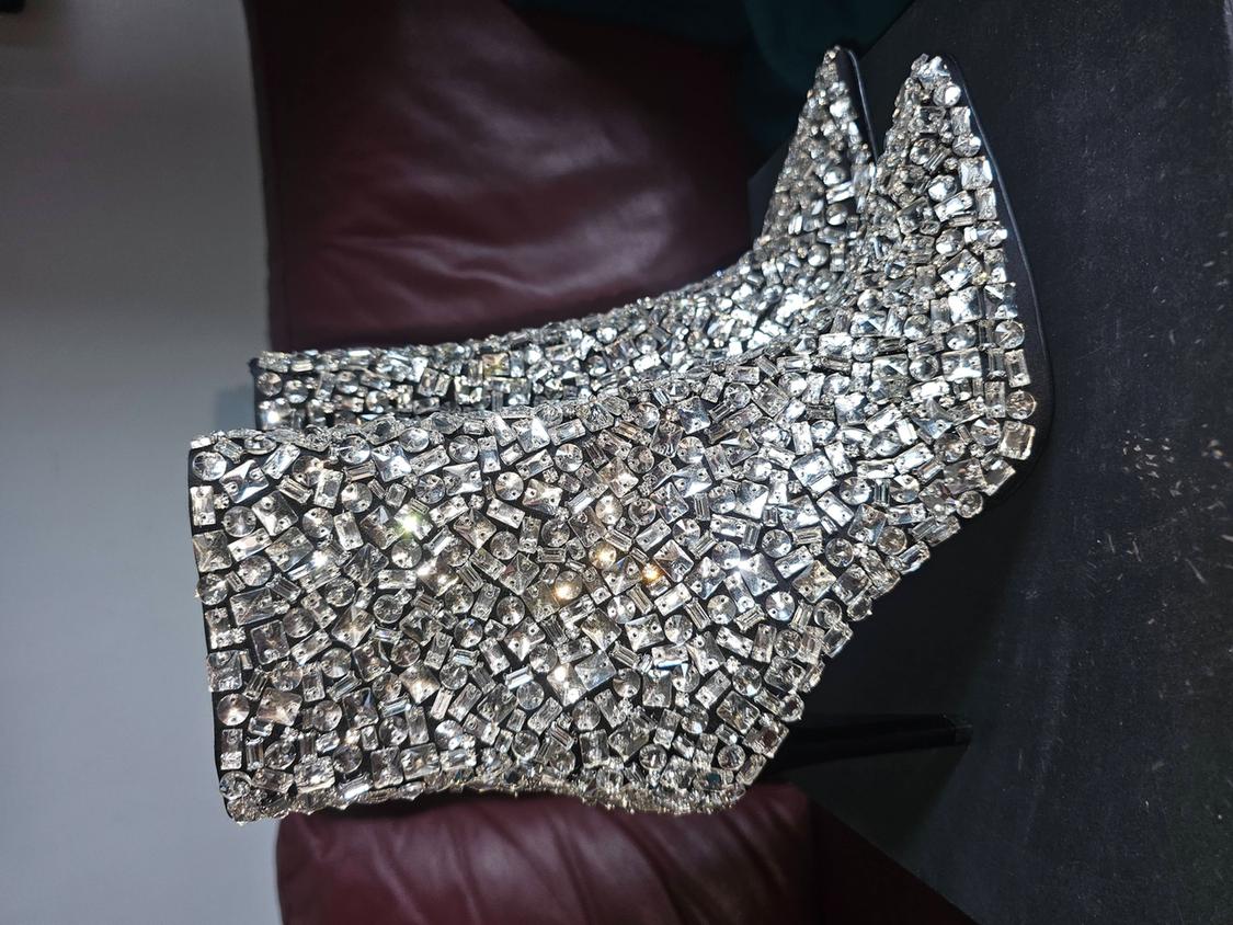 HIGH-HEEL DIAMANTÉ ANKLE BOOTS - SPECIAL EDITION - Image 2