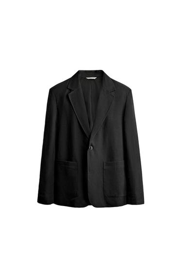 TEXTURED SUIT BLAZER - Black by Zara