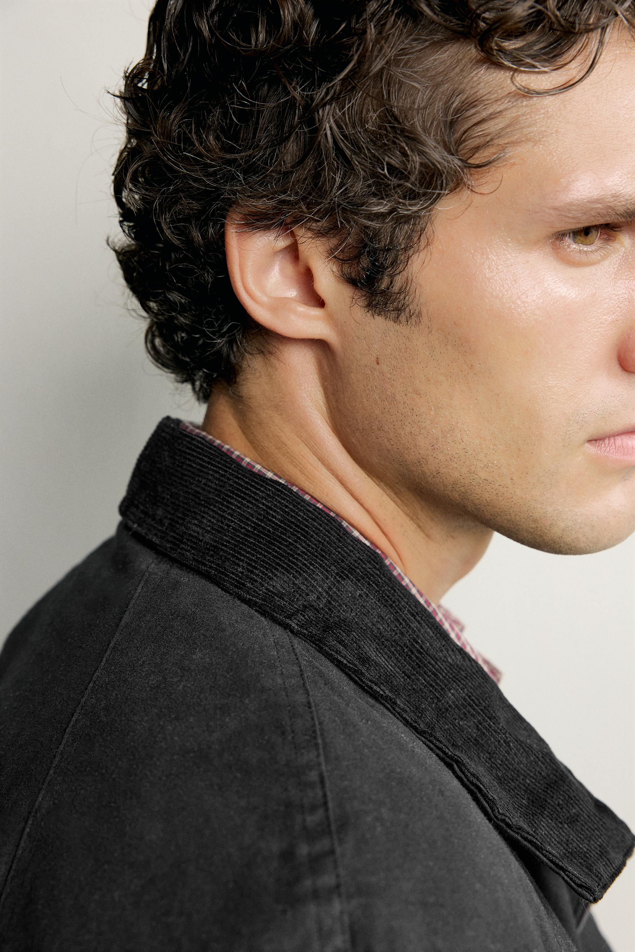 WAXED-EFFECT PADDED JACKET