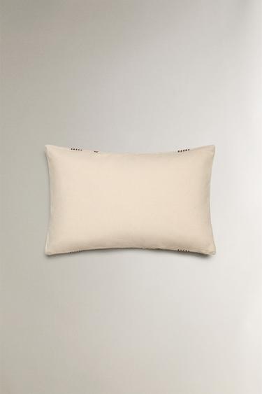 CHRISTMAS CUSHION COVER WITH LINEAR EMBROIDERY - Ecru by Zara - Image 2