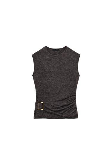 TOP SOFT HEBILLA - marrón vigoré de Zara