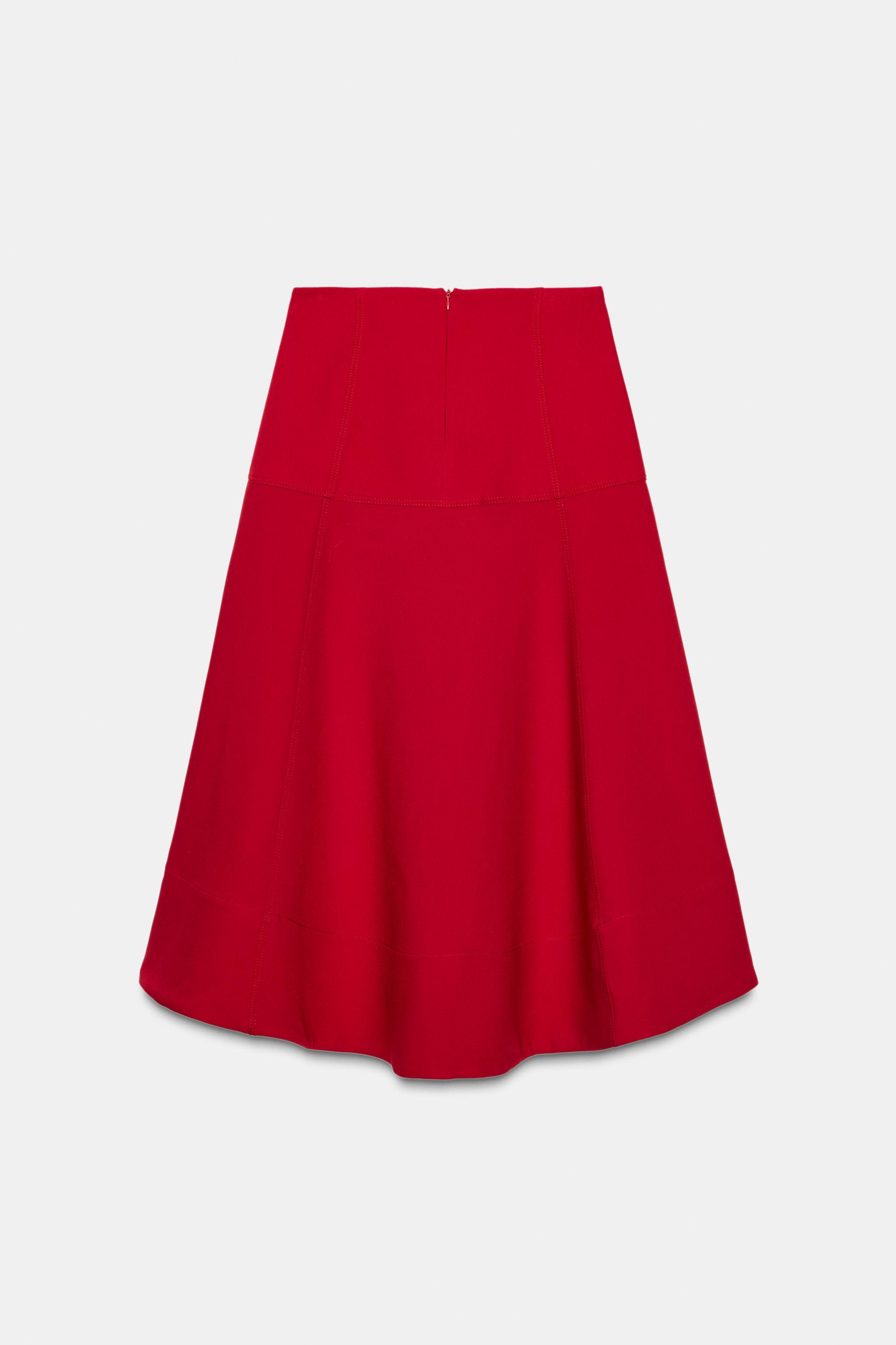 ZW COLLECTION CAPE MIDI SKIRT