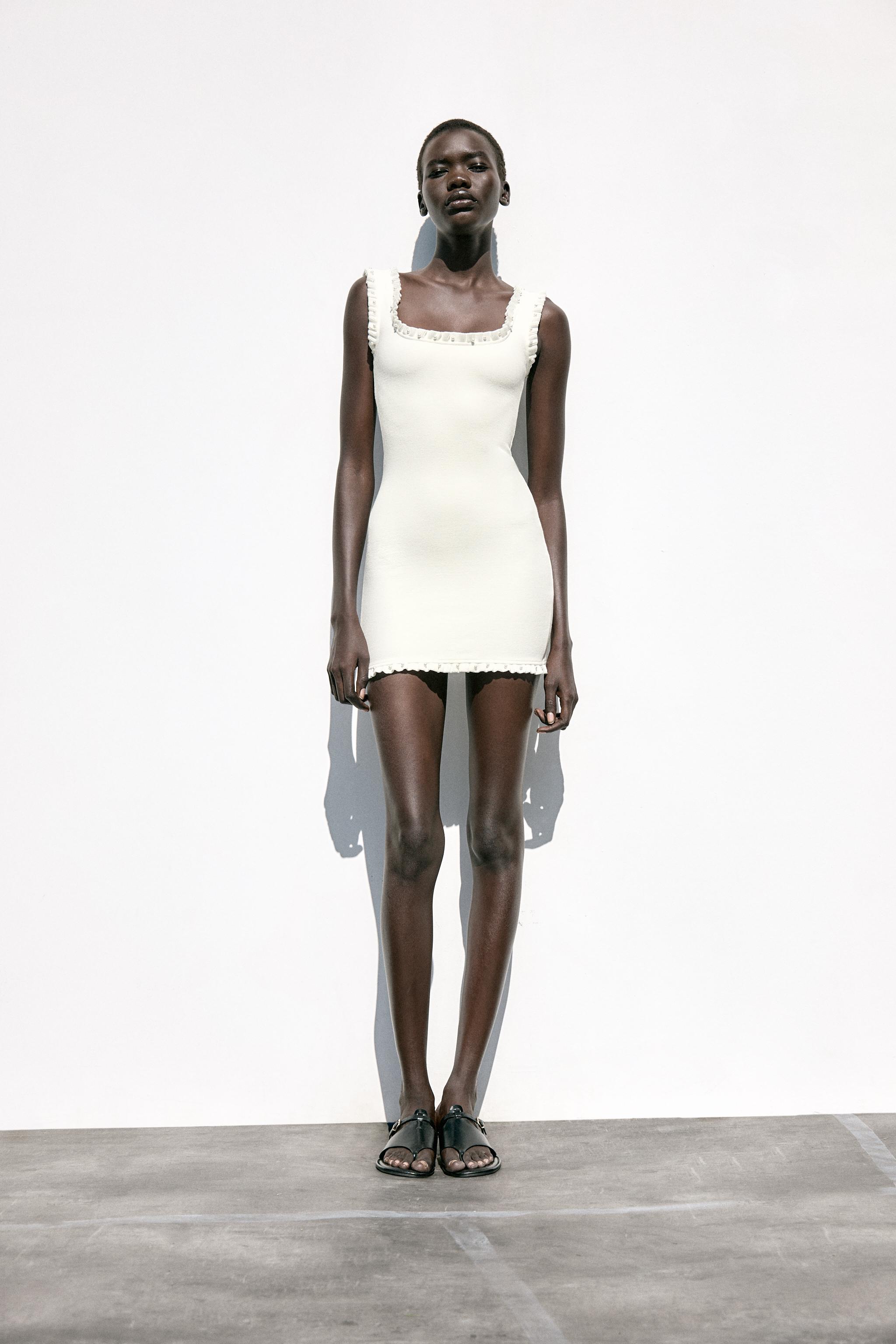 HARDWARE SHORT DRESS - Oyster-white | ZARA United States