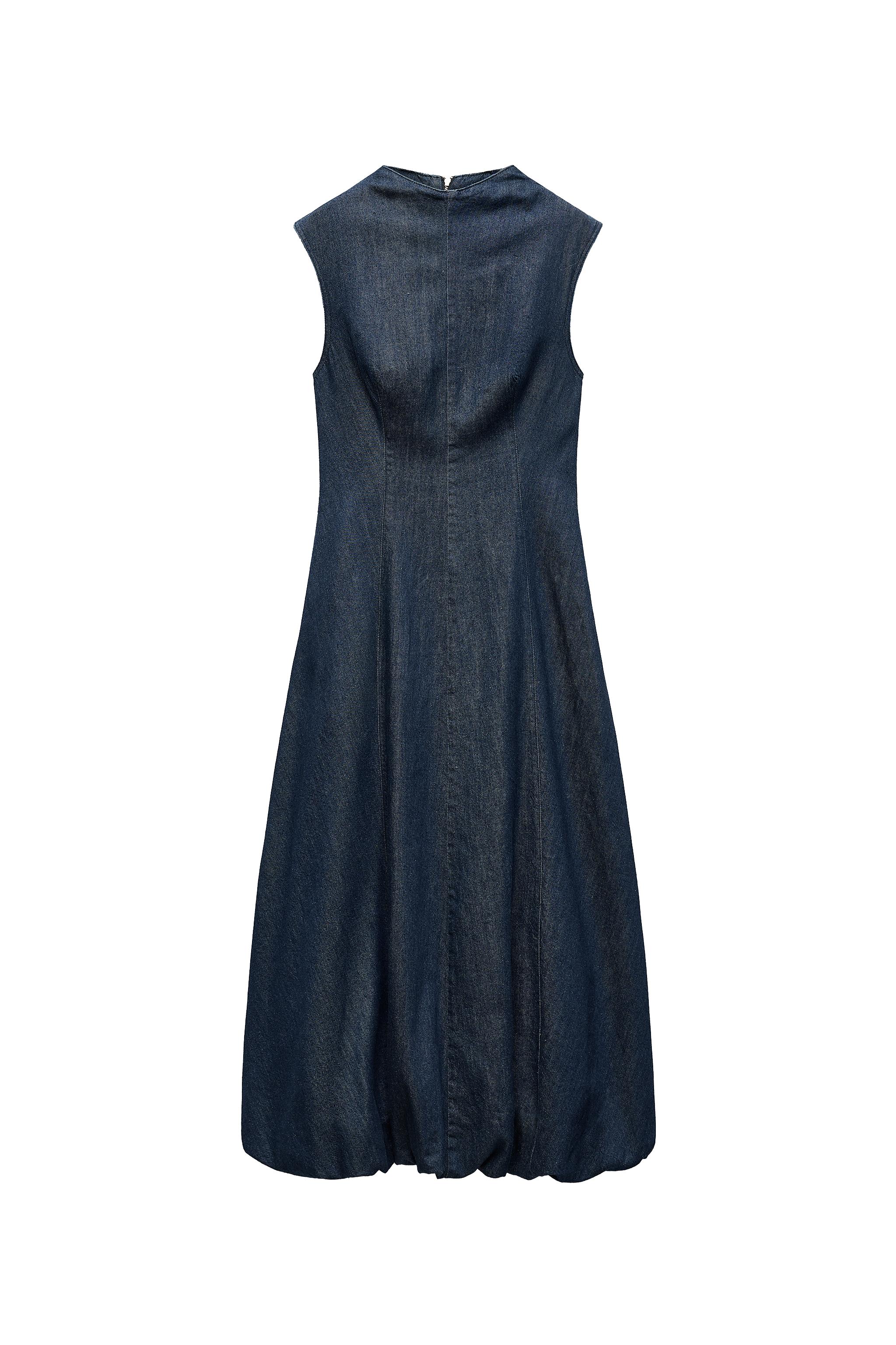 DENIM BALLOON DRESS SECOND HAND