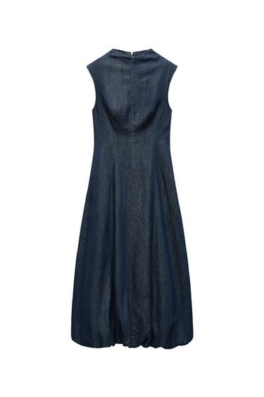 DENIM BALLOON DRESS