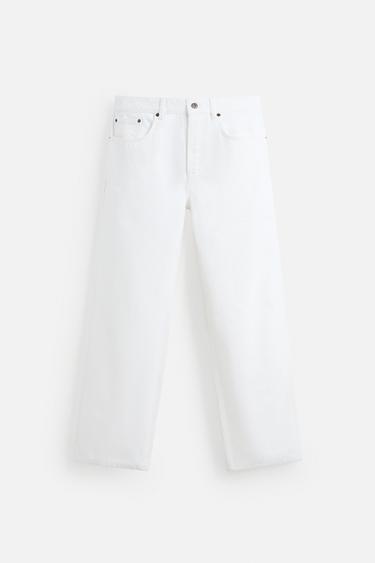 SLIM FIT JEANS - Oyster-white by Zara
