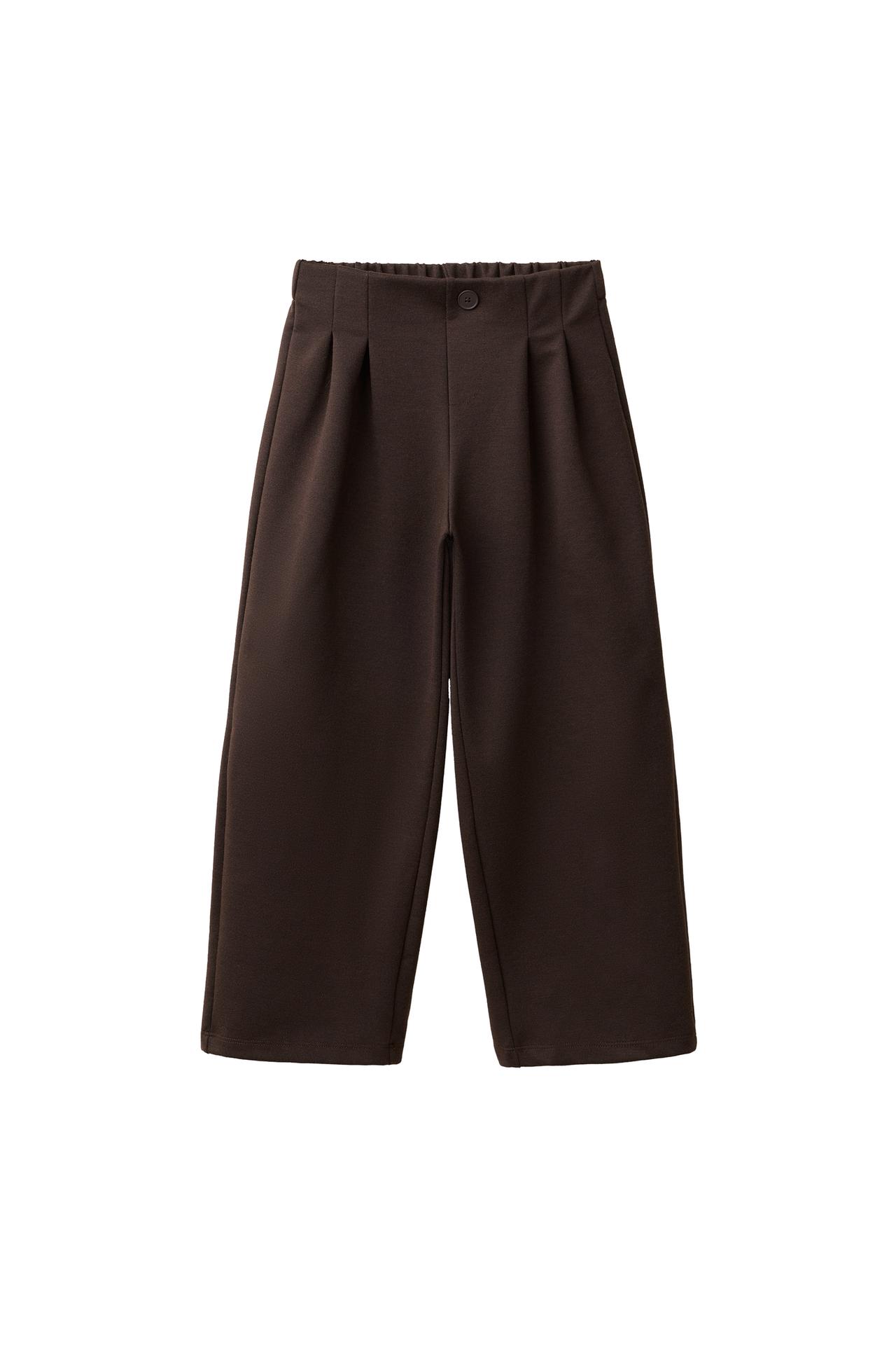 БРЮКИ WIDE LEG ИЗ ТКАНИ PUNTO ROMA