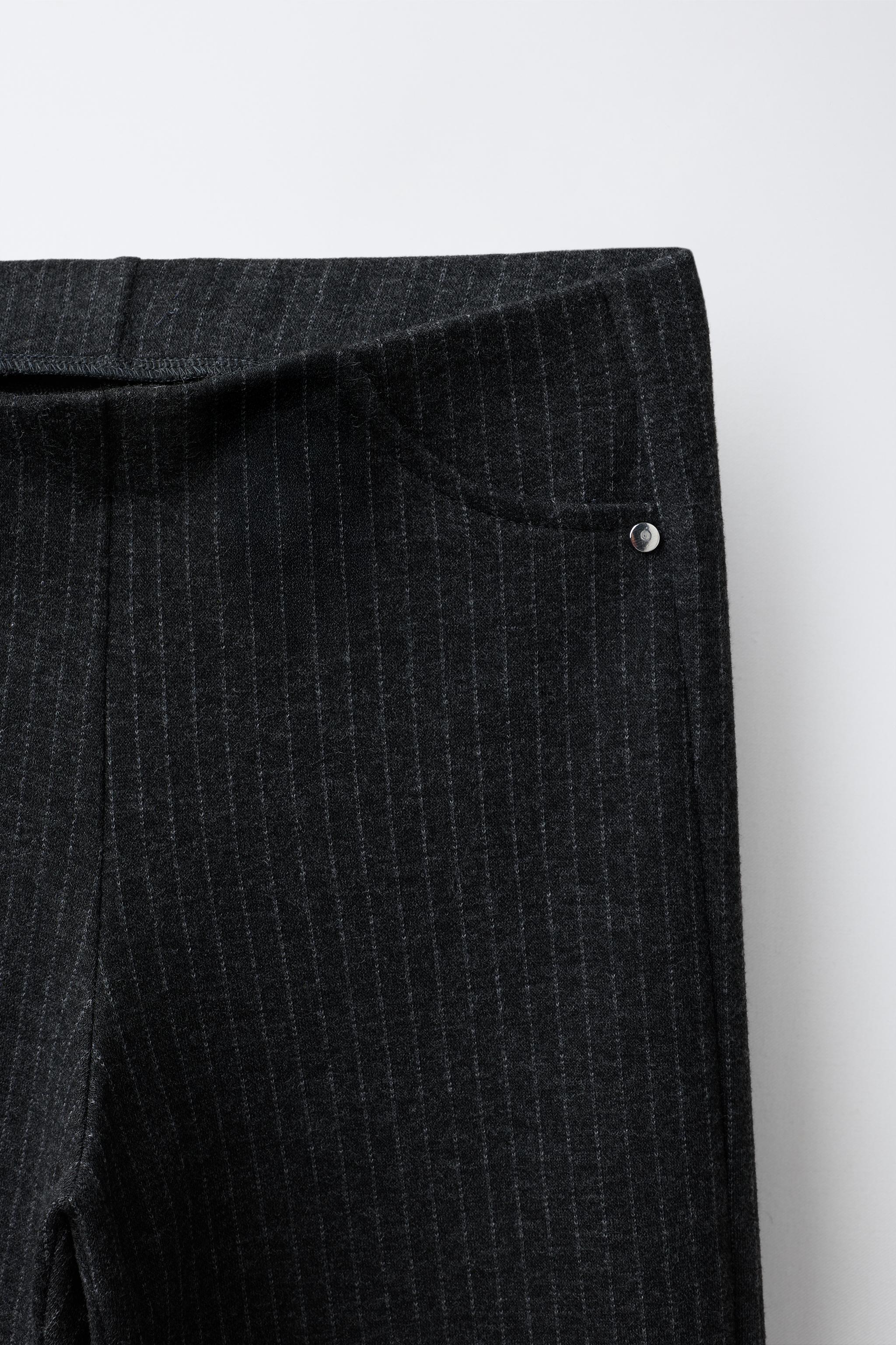 PANTALON WIDE LEG À RAYURES