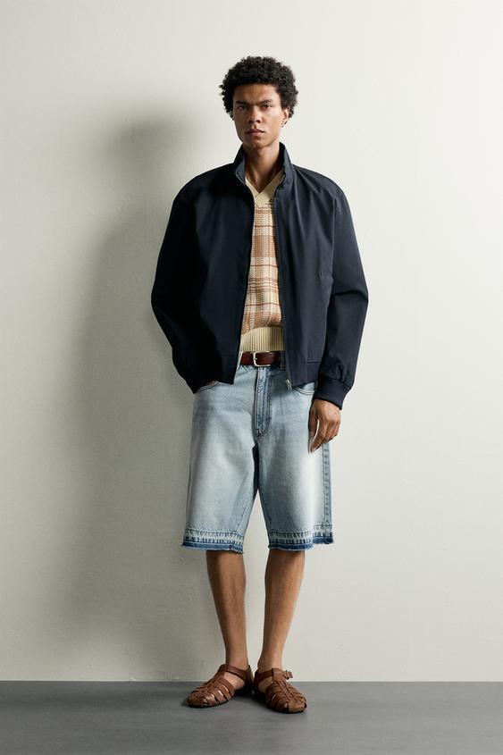 CAZADORA RELAXED FIT LIGERA - Marino de Zara - Imagen 0