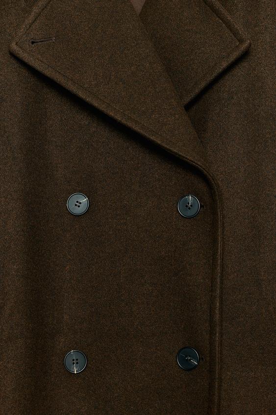 SOFT oversize COAT - Brown by Zara - Image 9