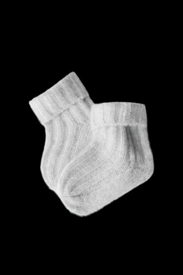 CALCETÍN PUNTO RIB - Gris vigoré de Zara