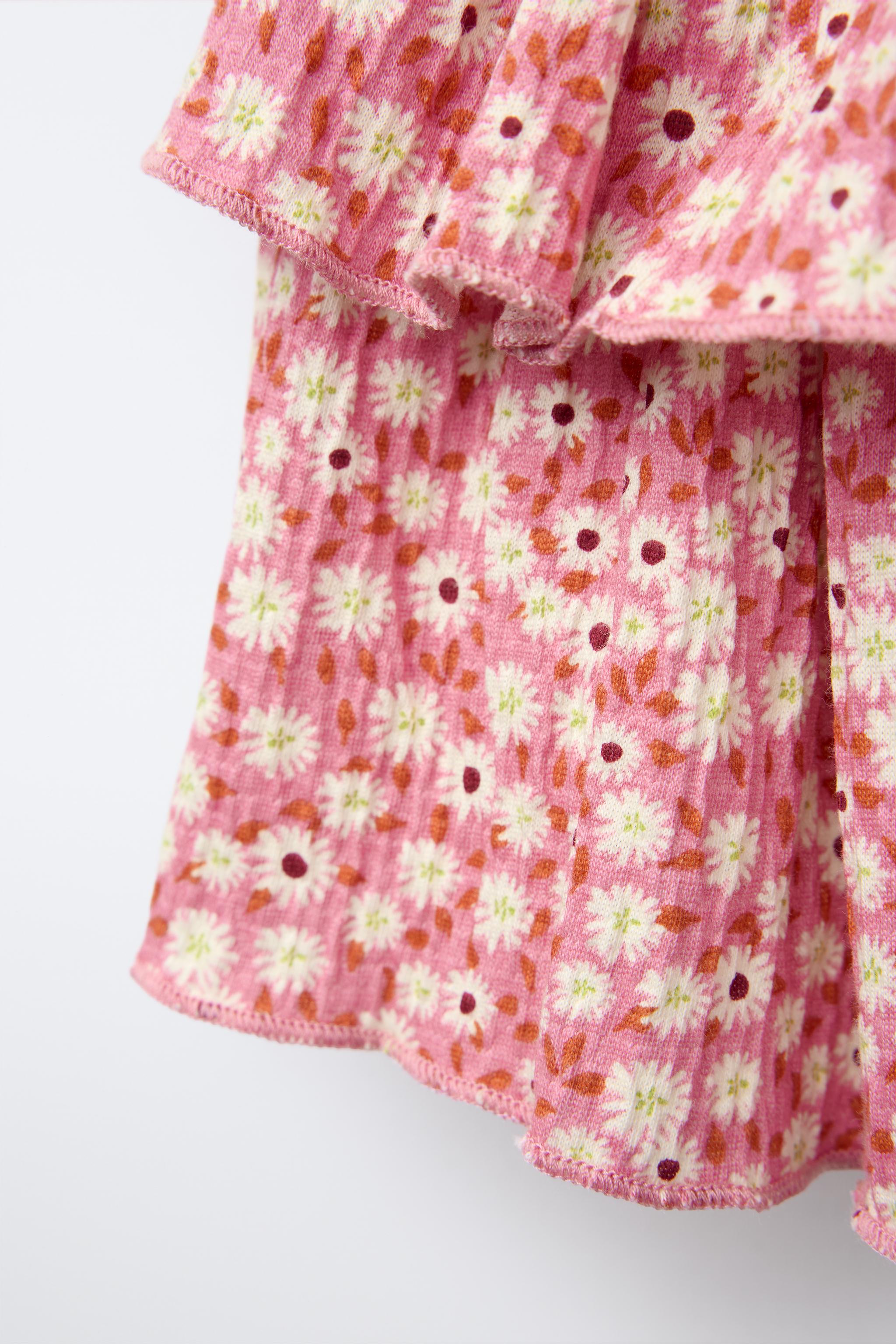 RUFFLED ELASTIC SKIRT - Blue | ZARA United States