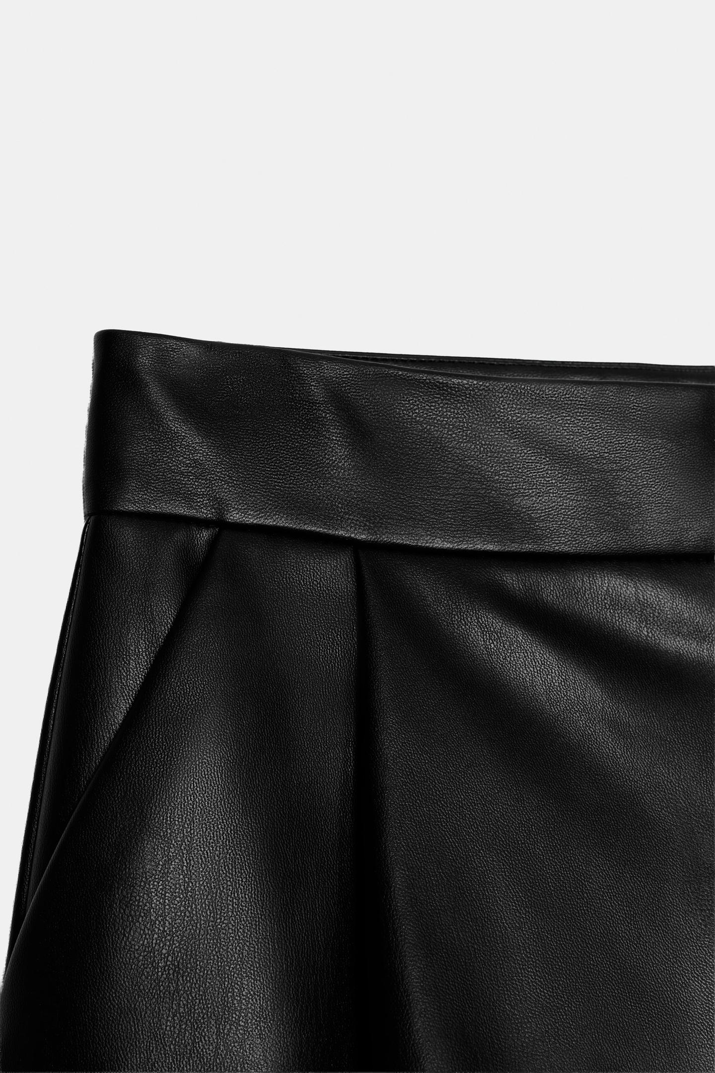 Женские шорты Zara Pleated, цвет: Чёрный — фото 8