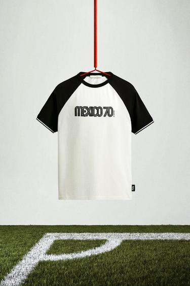Zara COLORBLOCK MEXICO 70 FIFA WORLD CUP™ FIFA CLASSICS T-SHIRT - White