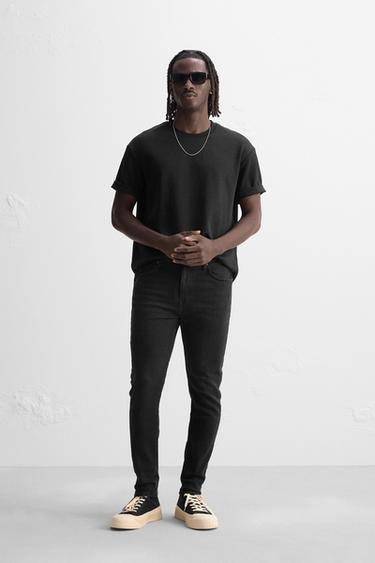 JEANS SKINNY FIT - Negro de Zara