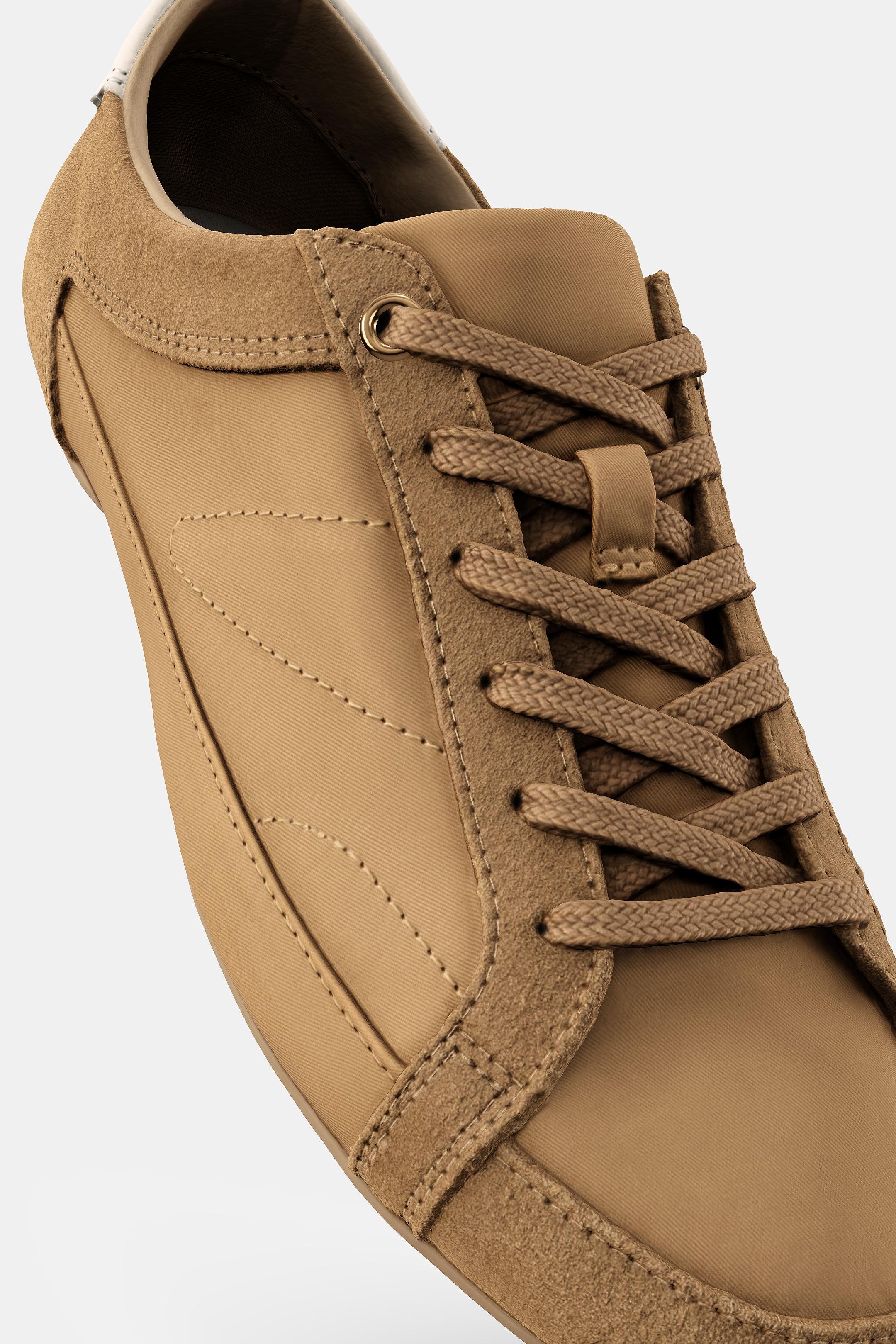 SOFT BLUCHER TRAINERS - Brown by Zara