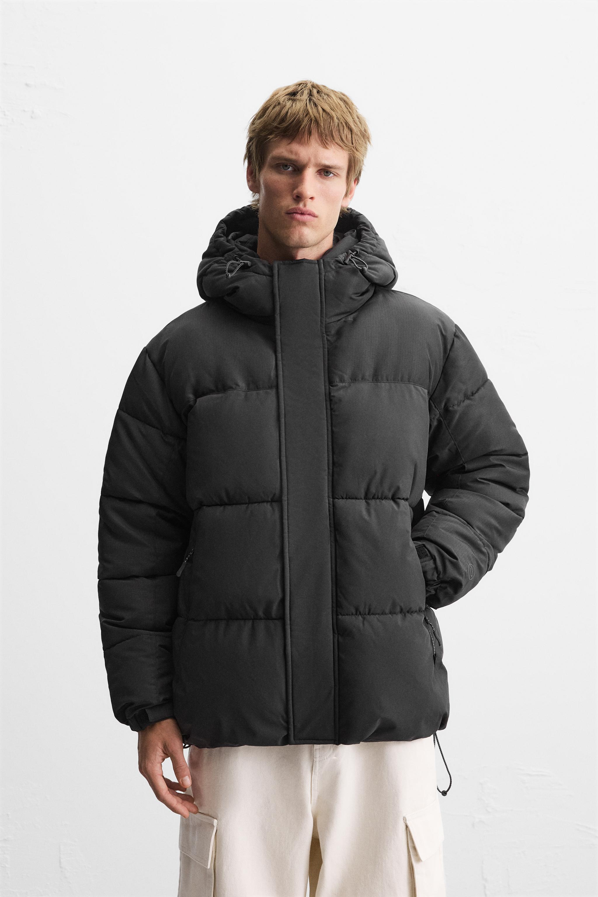 Longline puffer jacket zara online