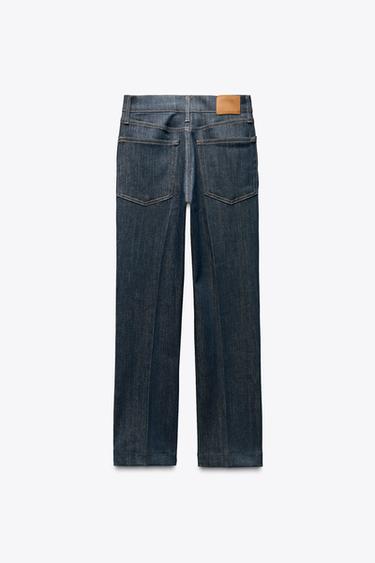 ZW COLLECTION HIGH-WAIST BOOTCUT CROPPED JEANS - Blue by Zara - Image 1
