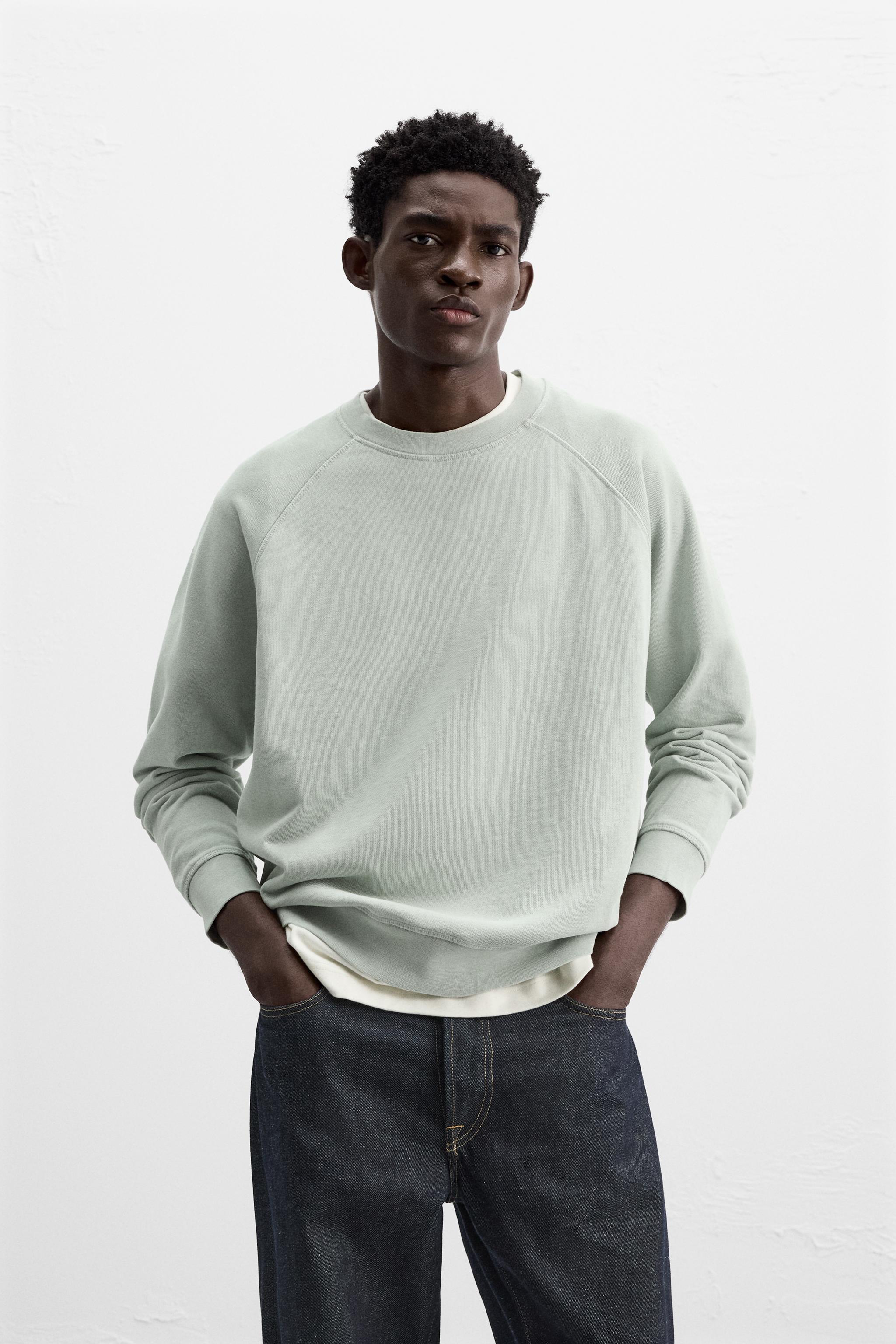 FADED SWEATSHIRT Light green ZARA United Kingdom