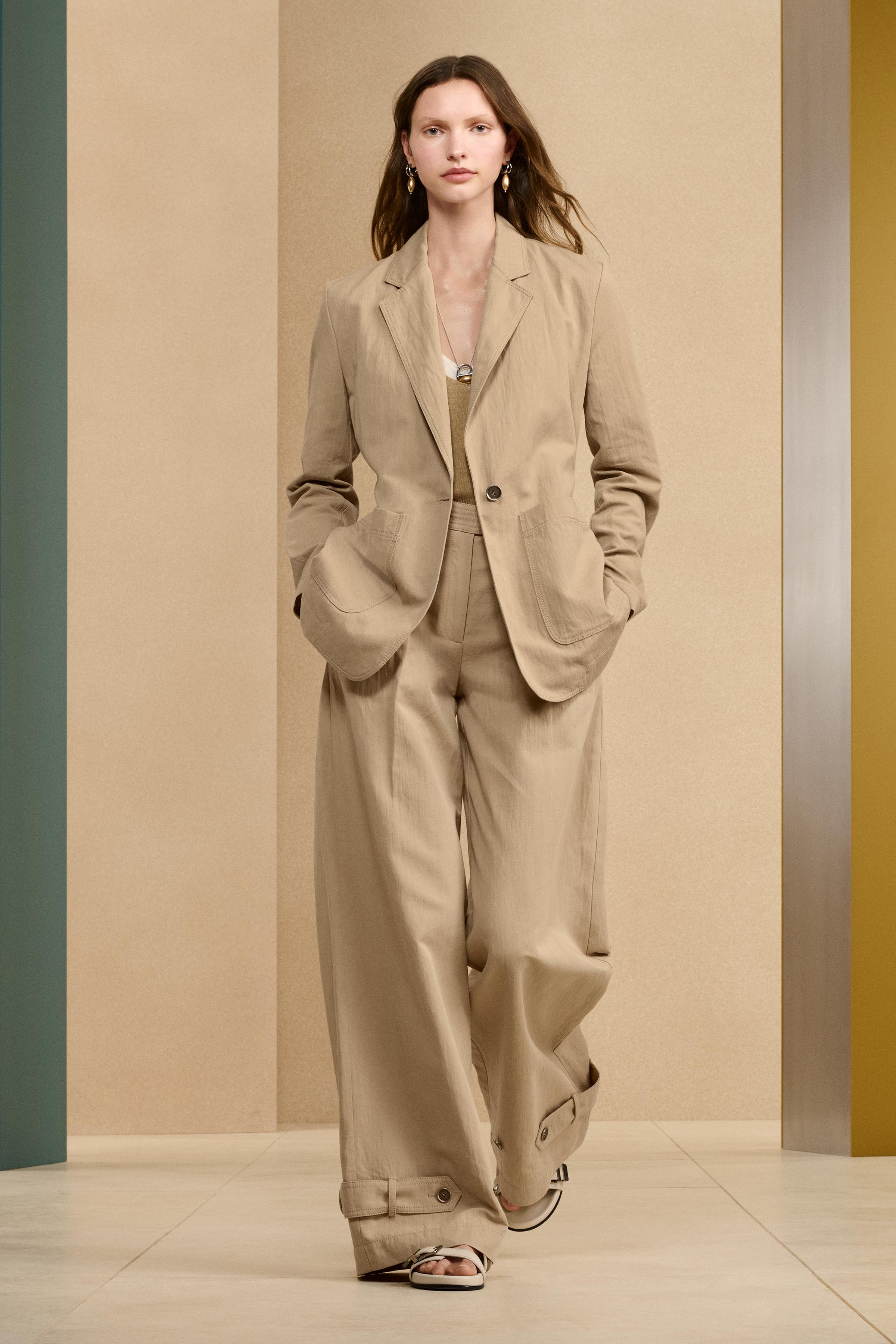 【メーカー直売】 - 14 PNT ST ベージュ 日本 / Japan ZARA | パンツ