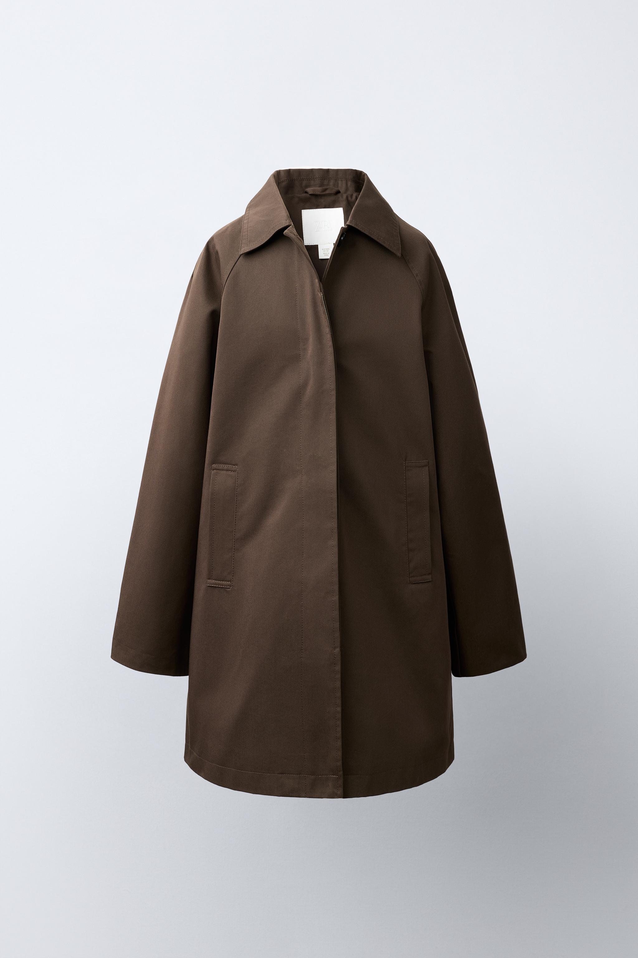 Детские куртки Zara RAGLAN SLEEVE TRENCH COAT — фото 2