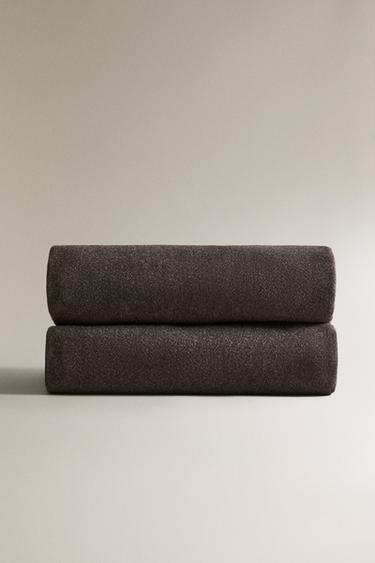 FRINGED THROW - Dark grey by Zara - Image 1