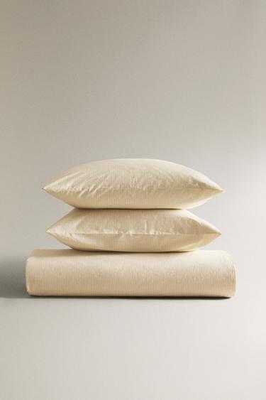 STRIPED PRINT DUVET COVER - Vanilla by Zara - Image 5