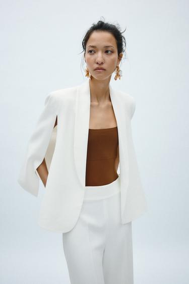 BLAZER CAPE COLLECTION ZW - Écru de Zara - Image 1