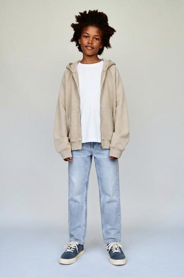 ДЖИНСЫ SLIM FIT — ГОЛУБОЙ от Zara