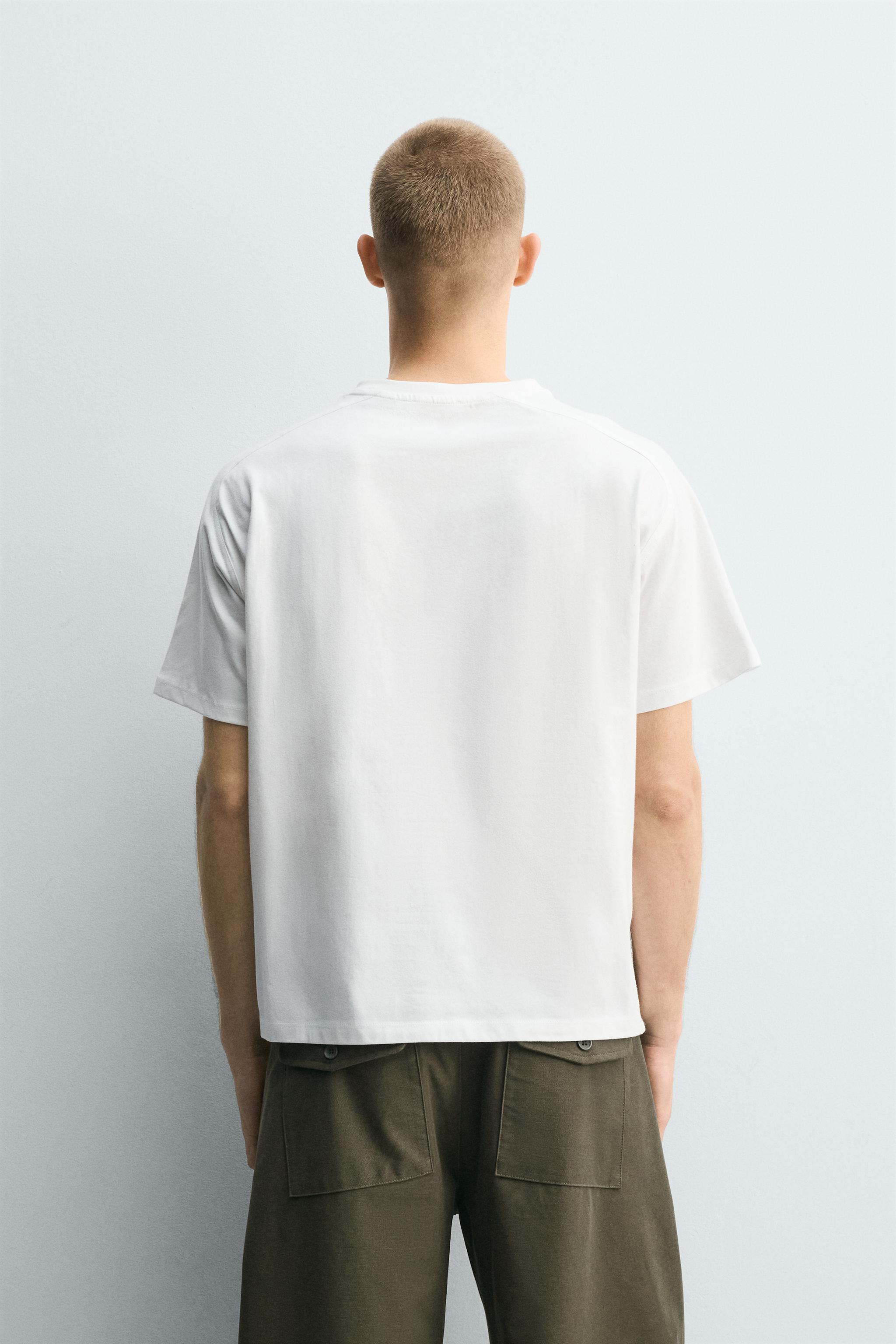 T-SHIRT RELAXED FIT À COUTURES
