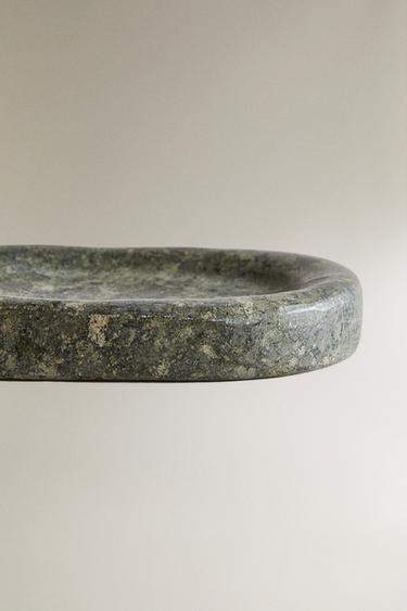 GREENISH MARBLE BATHROOM SOAP DISH - Green by Zara - Image 3