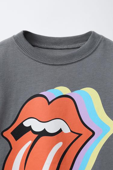 ROLLING STONES © PRINT T-SHIRT - Mid-grey by Zara - Image 2