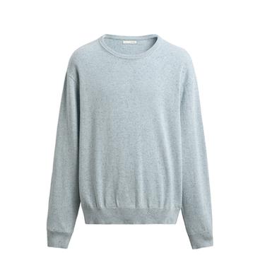 FLECKED COTTON BLEND JUMPER - Sky blue by Zara