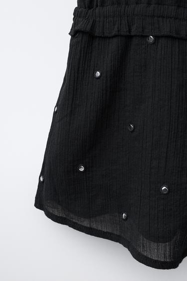 COMBI-SHORT À MIROIRS - Noir de Zara - Image 3