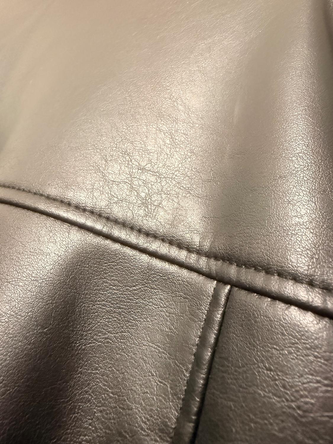 FAUX LEATHER OVERSIZE BIKER JACKET - Image 7