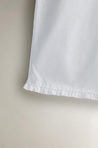 PANTALON FRONCÉ - Blanc de Zara - Image 3