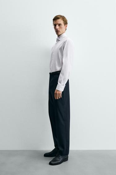 CHEMISE REGULAR FIT COTON - Blanc de Zara - Image 3