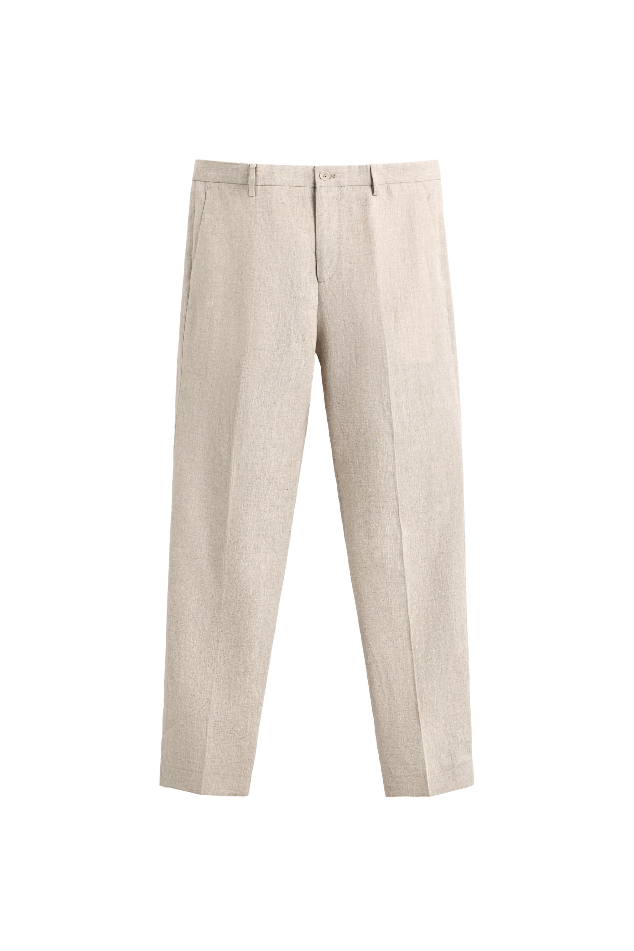 PANTALON DE COSTUME 100% LIN