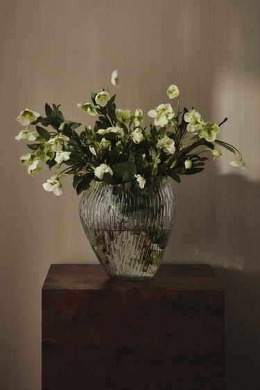 ONGELIJKE GLAZEN VAAS - Transparant van Zara