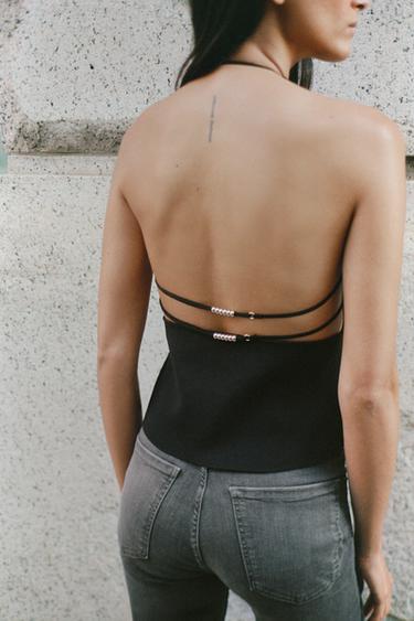 JEAN TRF SCULPT TAILLE HAUTE - Gris anthracite de Zara - Image 1