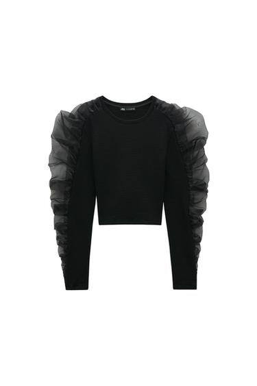 COMBINED ORGANZA TOP