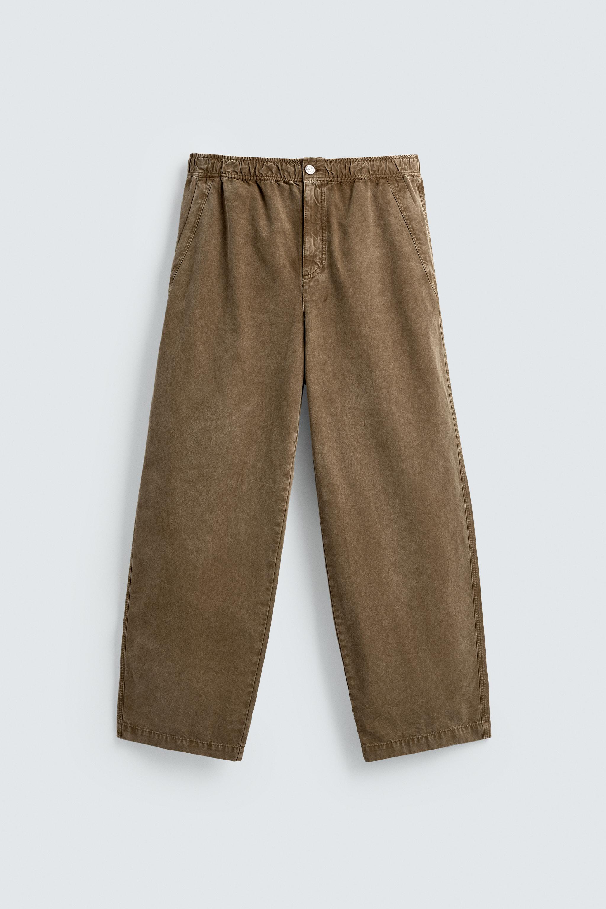 未使用 POST O'ALLS Brown Suede Pants USA製 Suede-Mid-Rise-Trouser-204DEE?