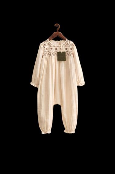 ZARA TIMELESS - MONO LARGO BORDADO - Crudo de Zara - Imagen 0