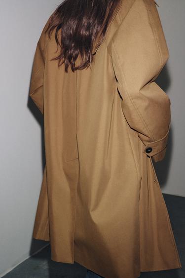 Zara MIDI TRENCH ZW COLLECTION - Dark camel