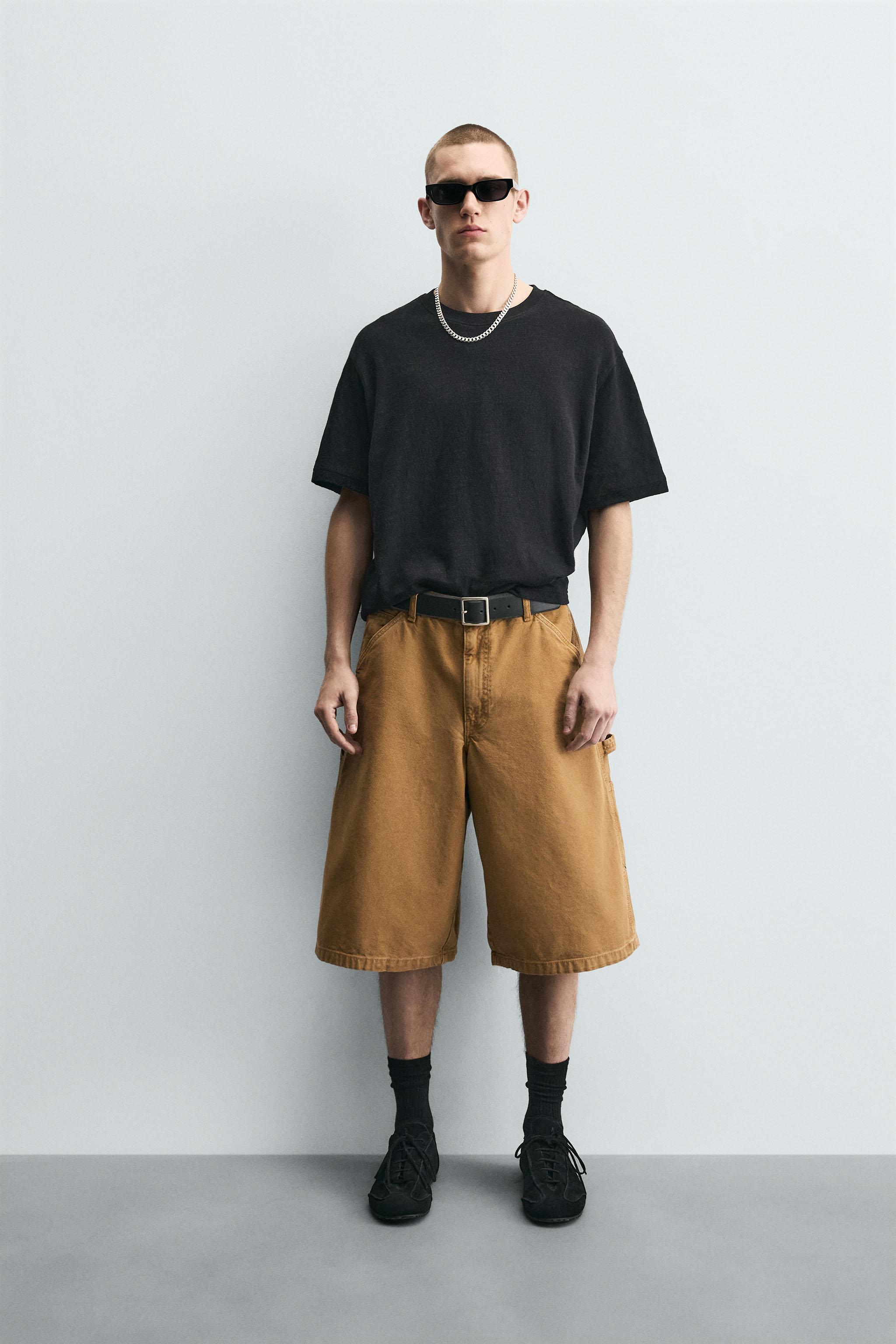 CARPENTER POCKET BERMUDA SHORTS - Brown | ZARA South Africa