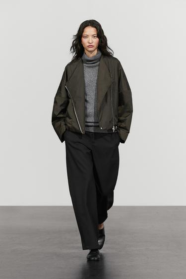 Lightweight quilted bomber jacket — Khaki 1