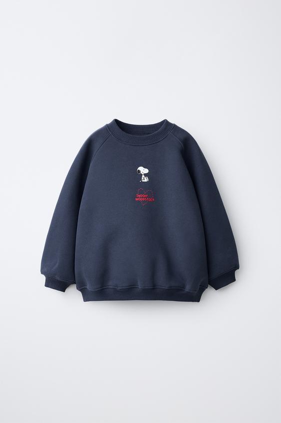 SUDADERA ESTAMPADA SNOOPY PEANUTS™ - Marino de Zara - Imagen 0