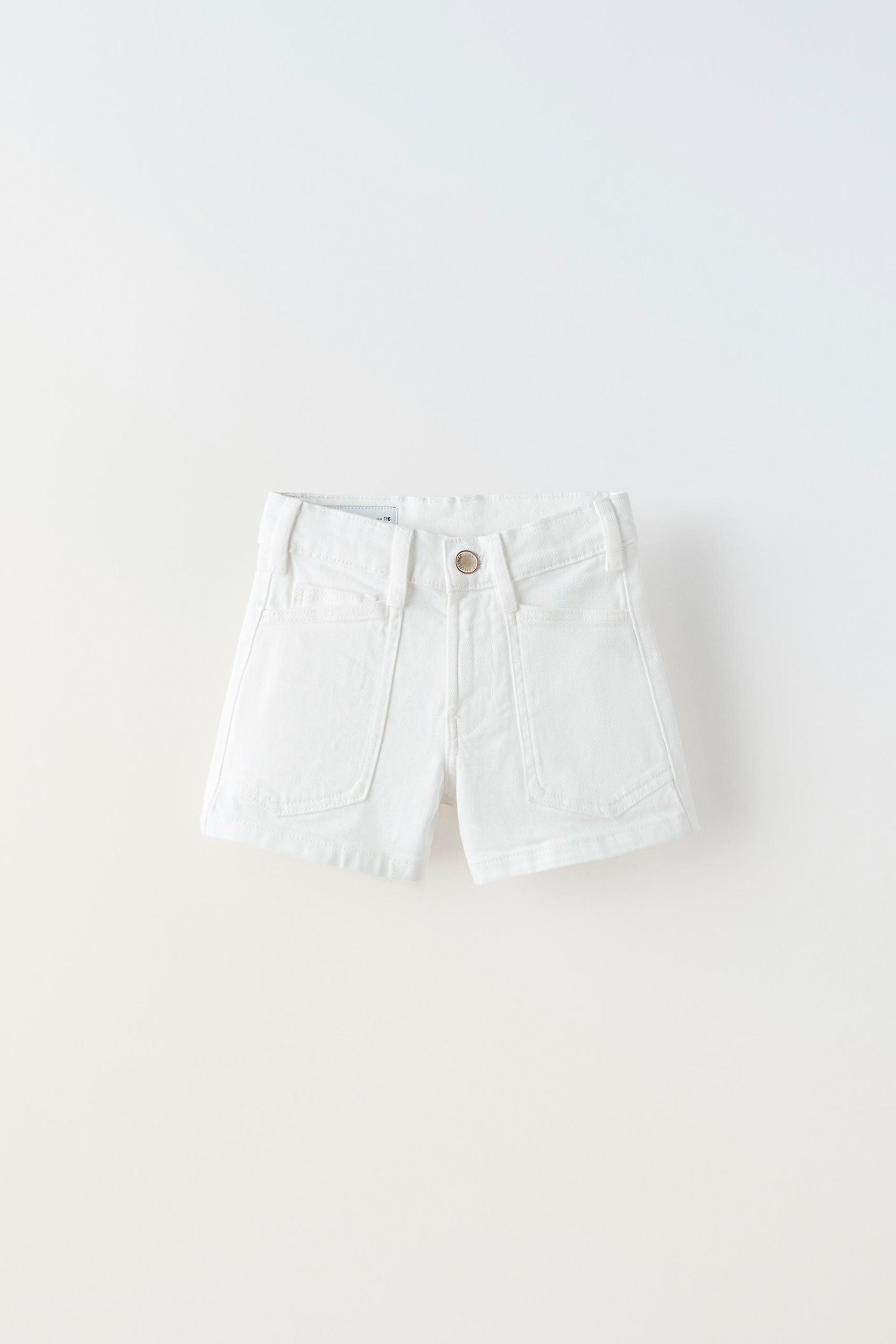 High waisted shorts white best sale