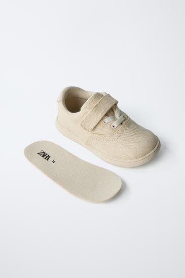 TENNIS EN COTON BAREFOOT - Blanc écru de Zara - Image 3
